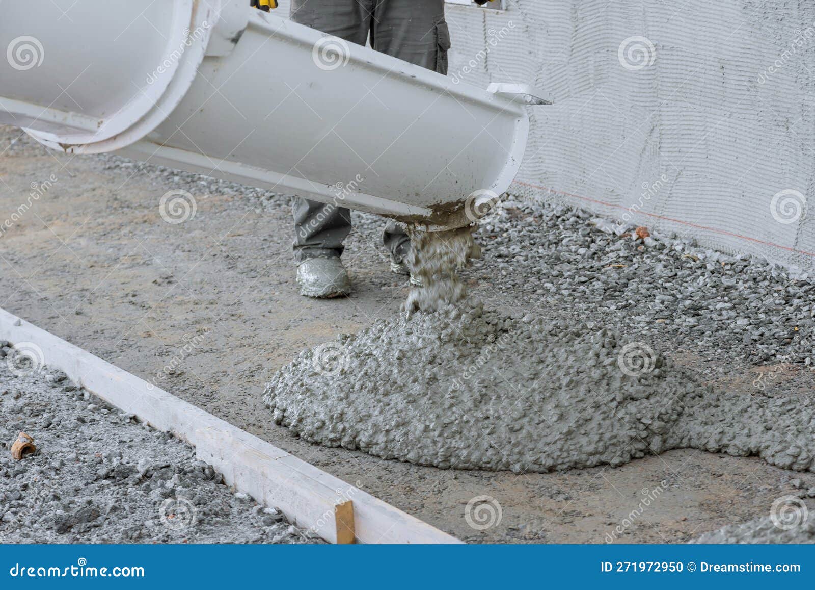 The Pouring of the Concrete Was Mixing of the Concrete Was Done by a