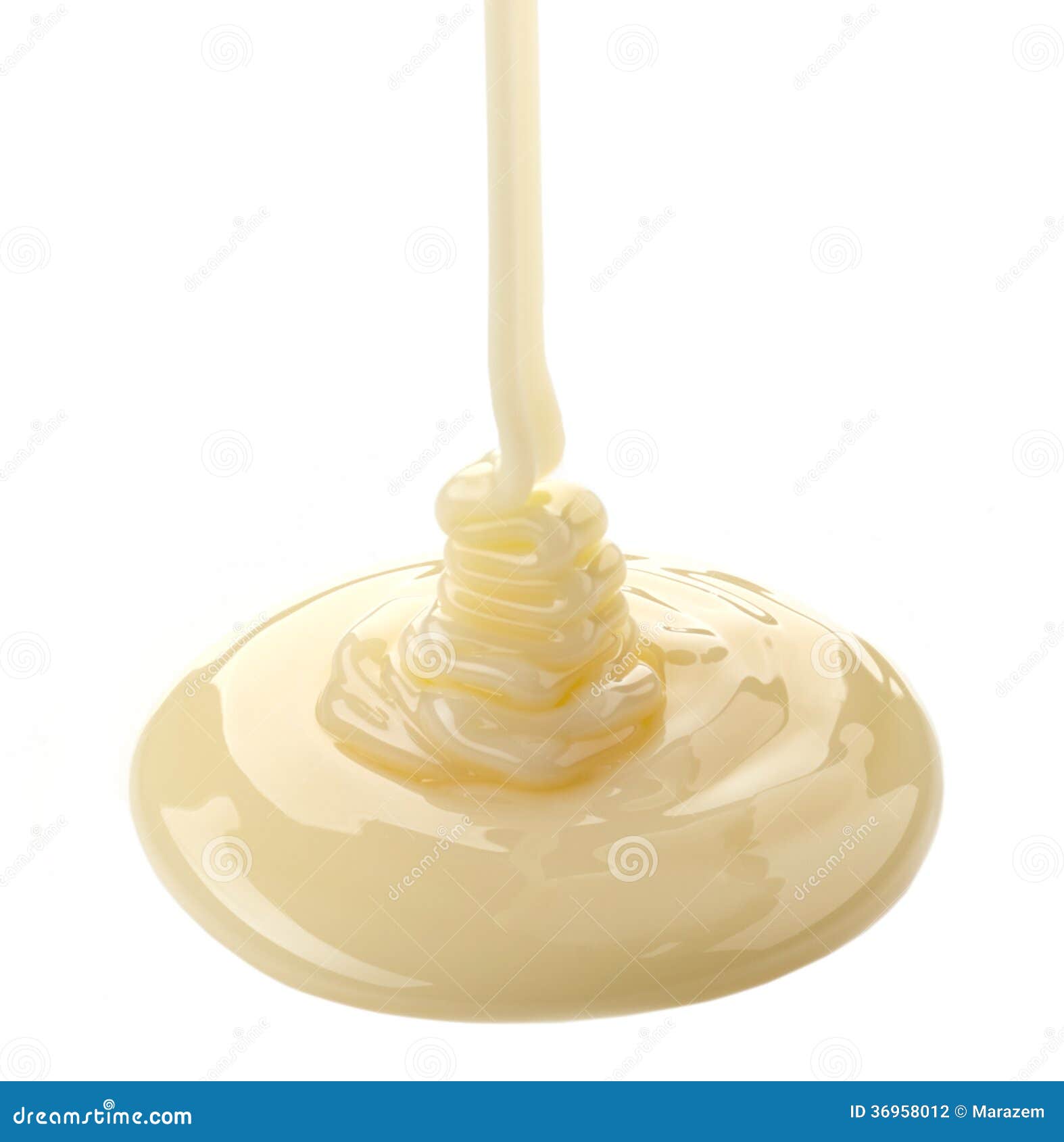 Condensed Milk In Glass Ready For Making Vietnamese Drip Coffee In Phin