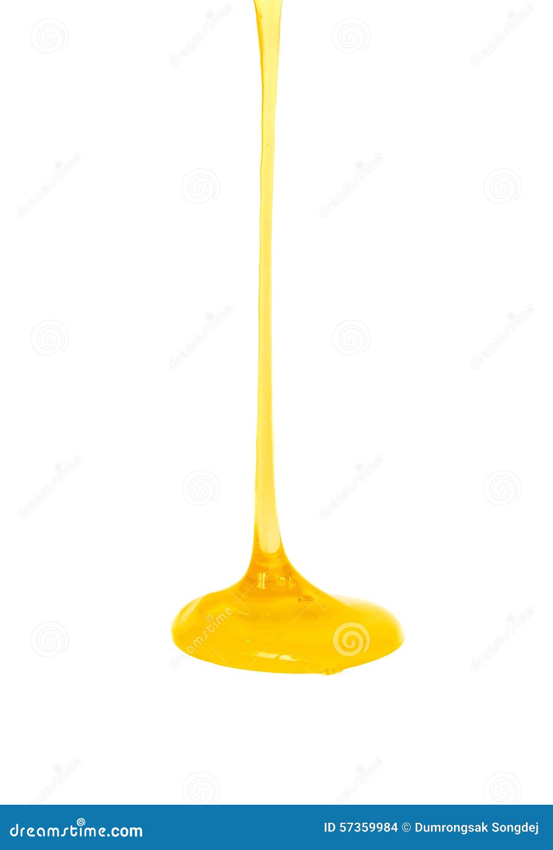Pouring Honey on White Background Stock Photo Image of falling