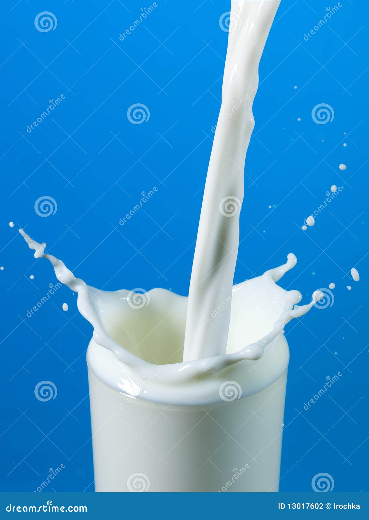 pouring milk in a glass 