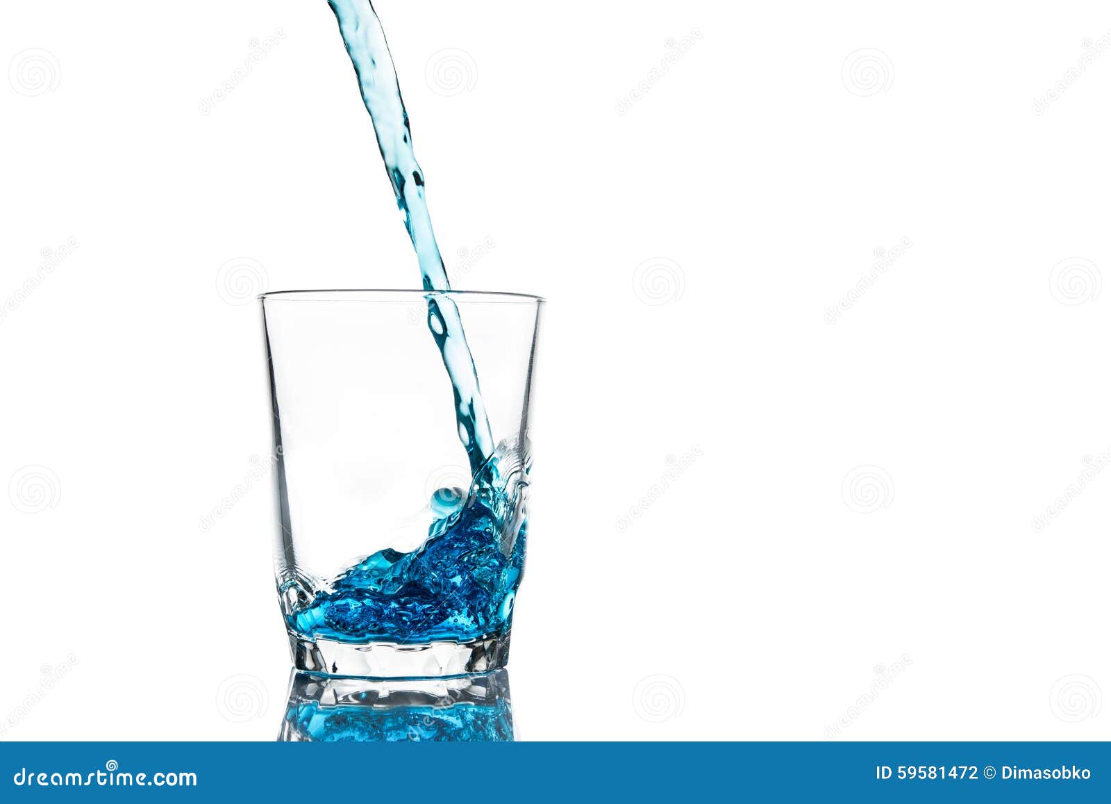 Pouring Water into Glass Isolated Stock Photo Image of beverage
