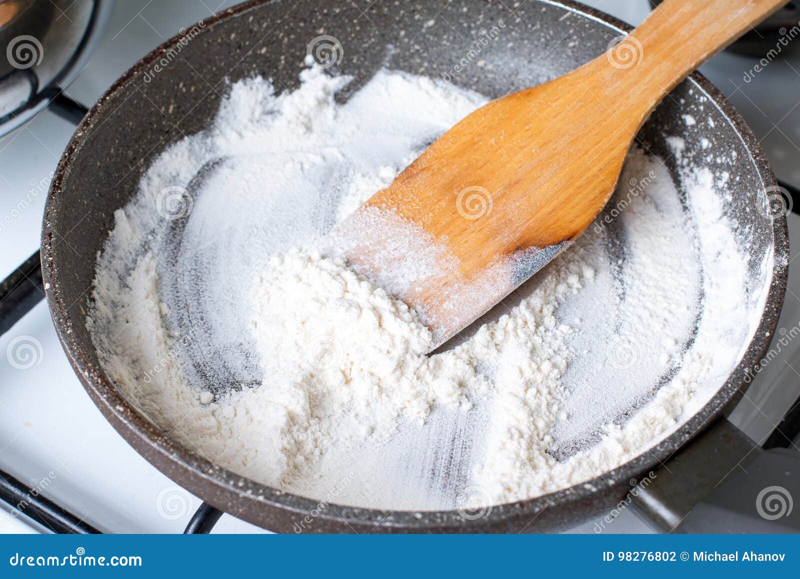 Pouring wheat flour stock photo. Image of barley, grain 98276802