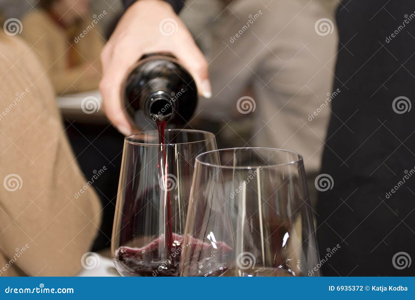 Pouring wine stock photo. Image of glass, drink, wine 6935372