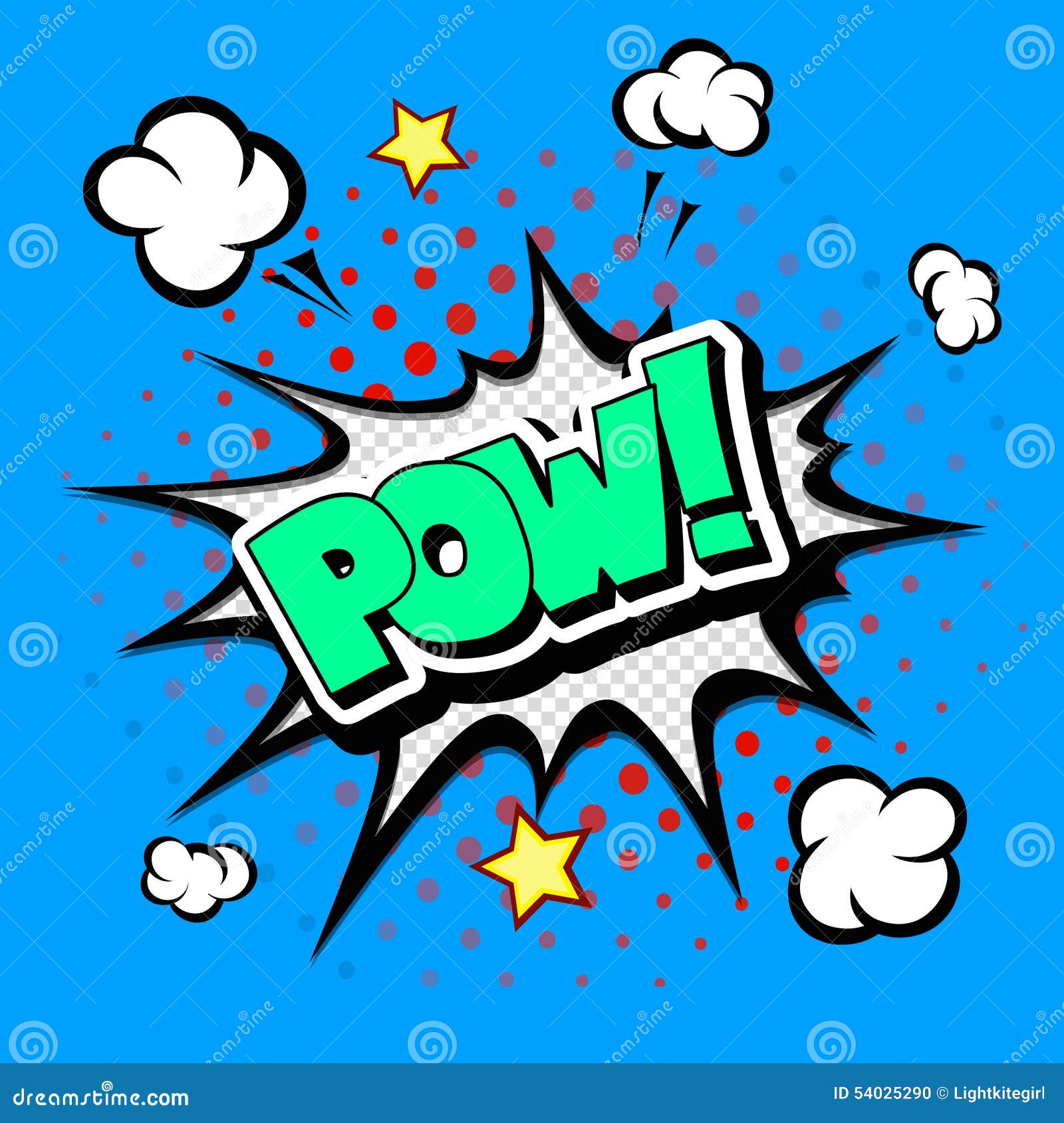 Pow Comic Speech Bubble, Cartoon Stock Illustration Illustration of design, communicate