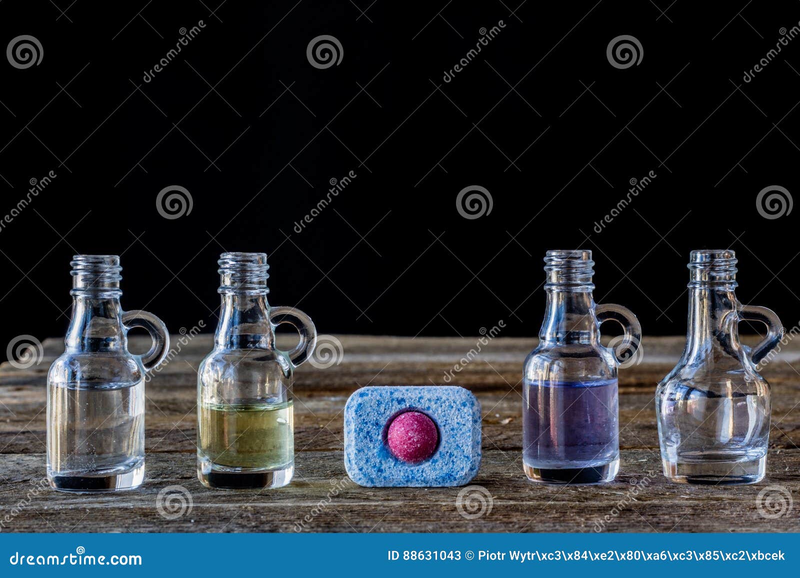 Powder for the Dishwasher Vs. Tablet Stock Image Image of broken