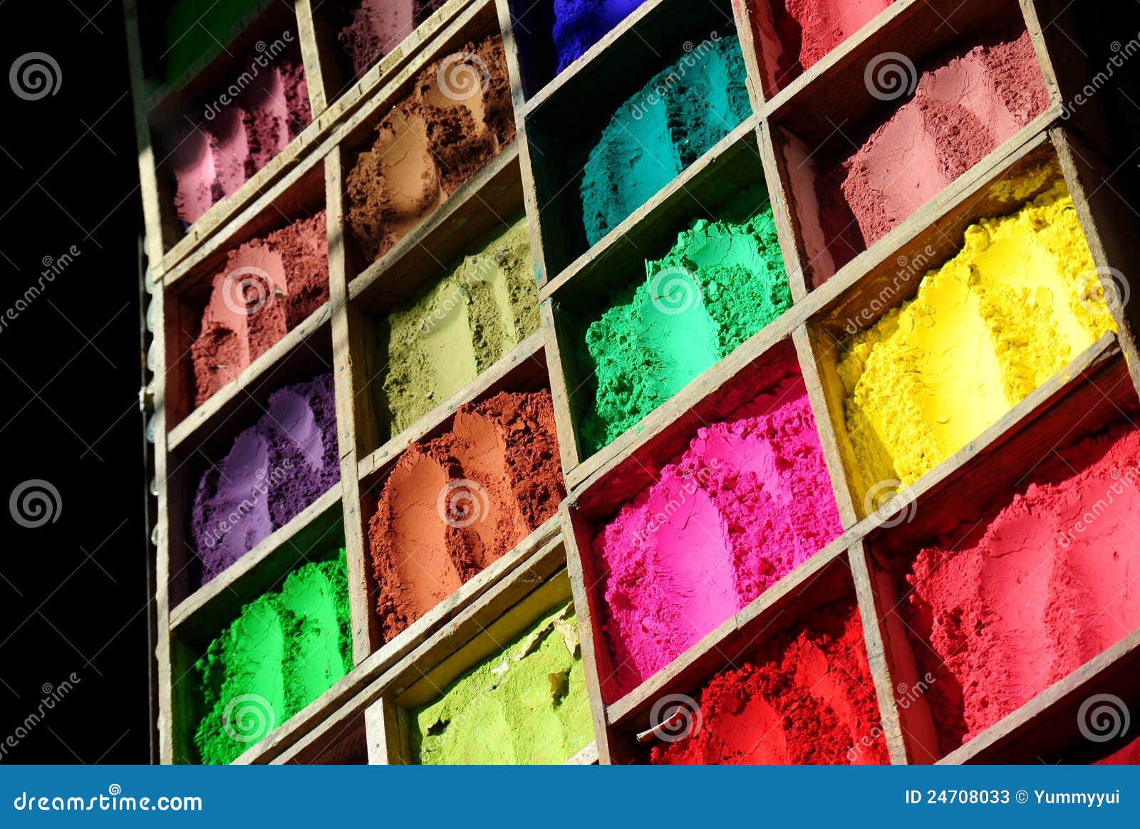 Powder dyes , Nepal. stock image. Image of background 24708033