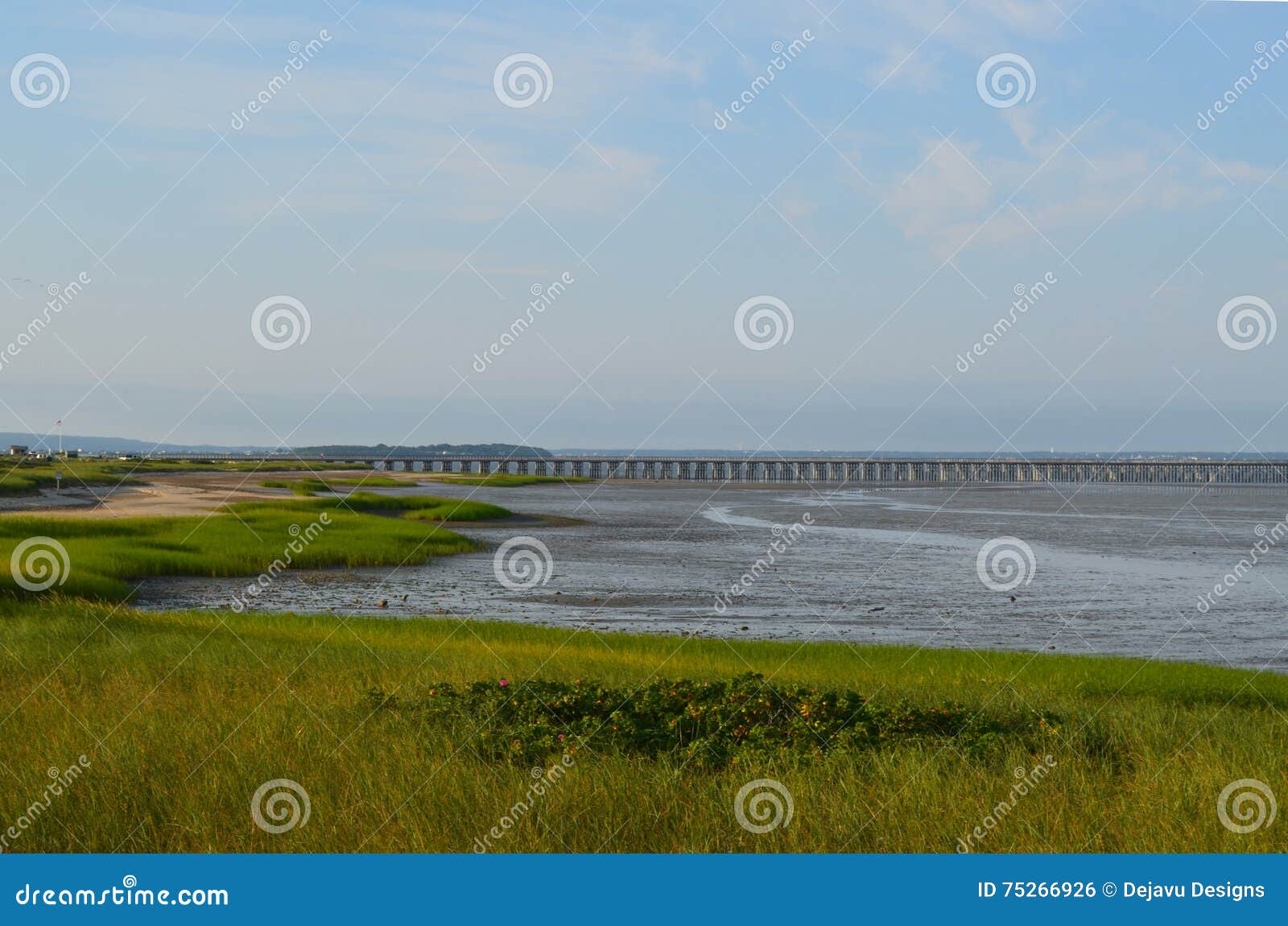 Powder Point Bridge in Duxbury Stock Photo Image of south
