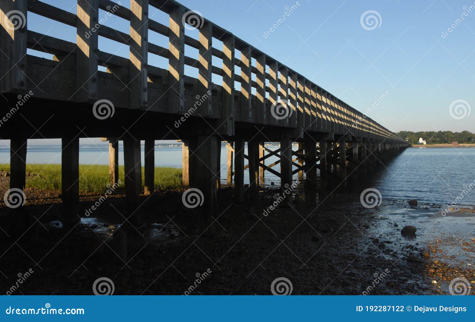 Powder Point Bridge in Duxbury Over Duxbury Bay Stock Photo Image of