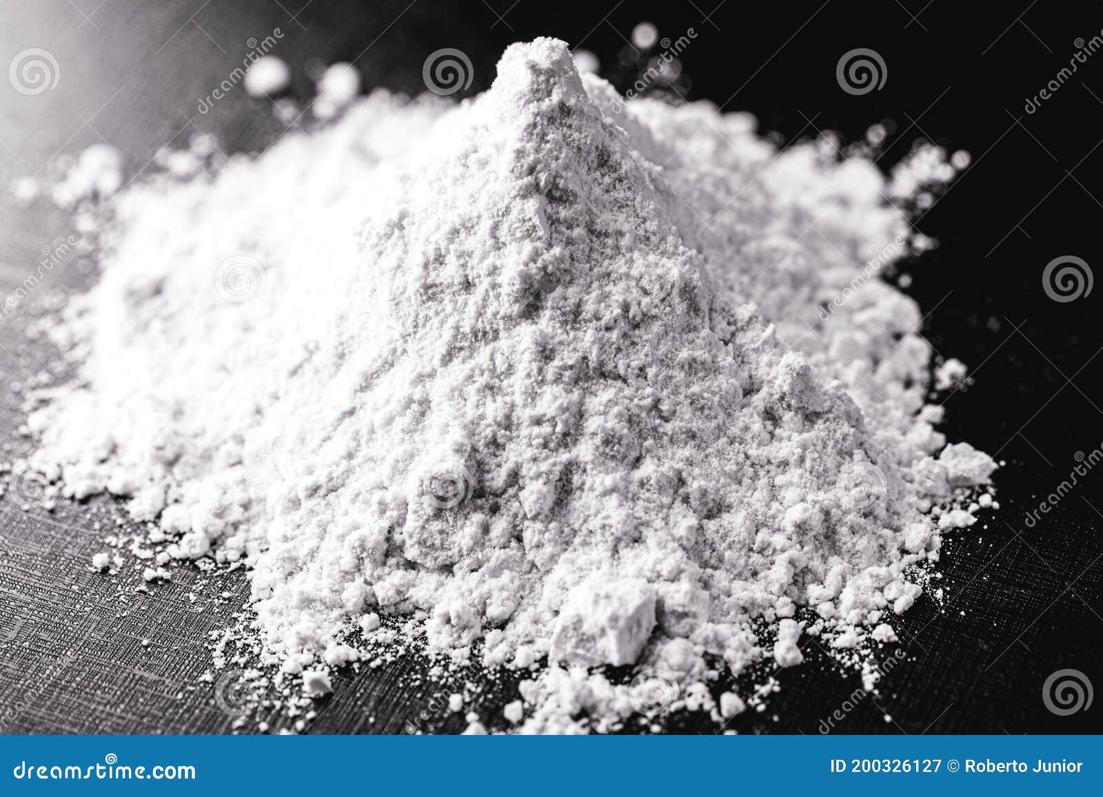 powdered dolomite. it is a mineral with a clay-like texture and is rich in calcium and magnesium. derived from limestone rocks, in