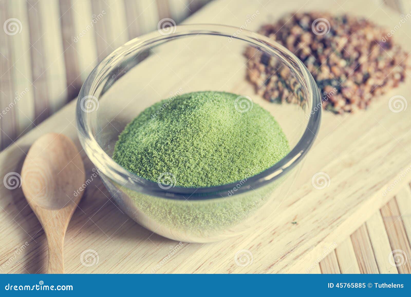 Powdered green tea stock image. Image of gourmet, chado 45765885