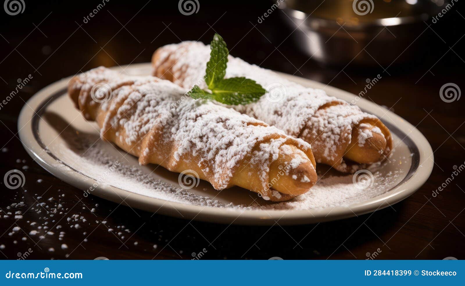 powdered sugar delight: exquisite cannoli with a streetwise twist