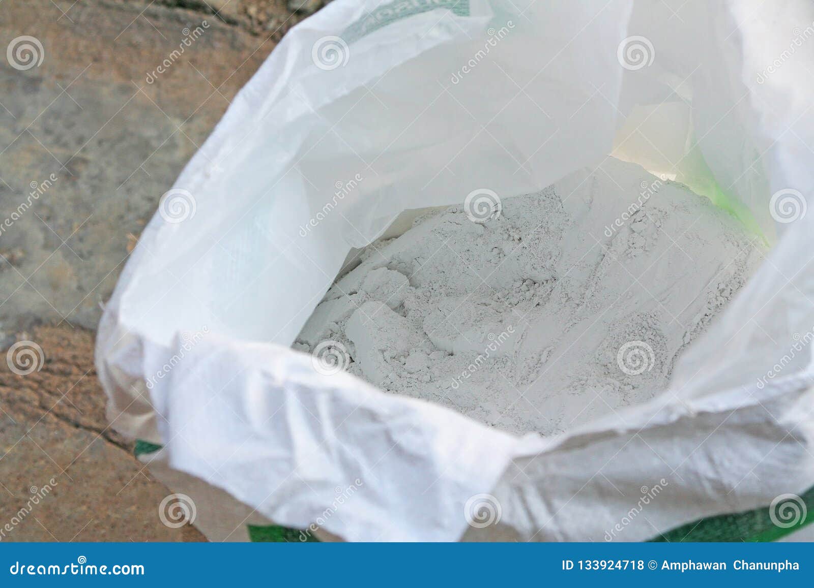 Powders of Plaster Gypsum in Bag Stock Photo Image of maintenance