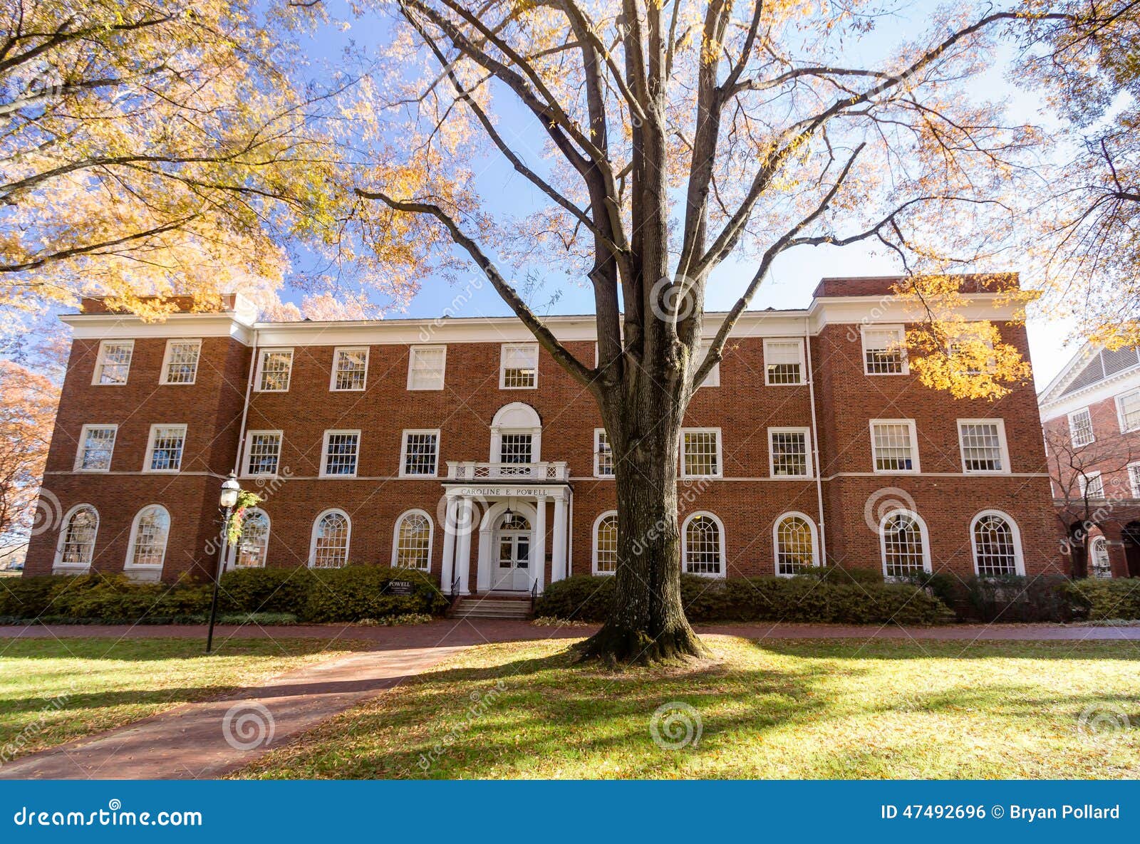 Powell Building at Elon University Editorial Photo Image of columns