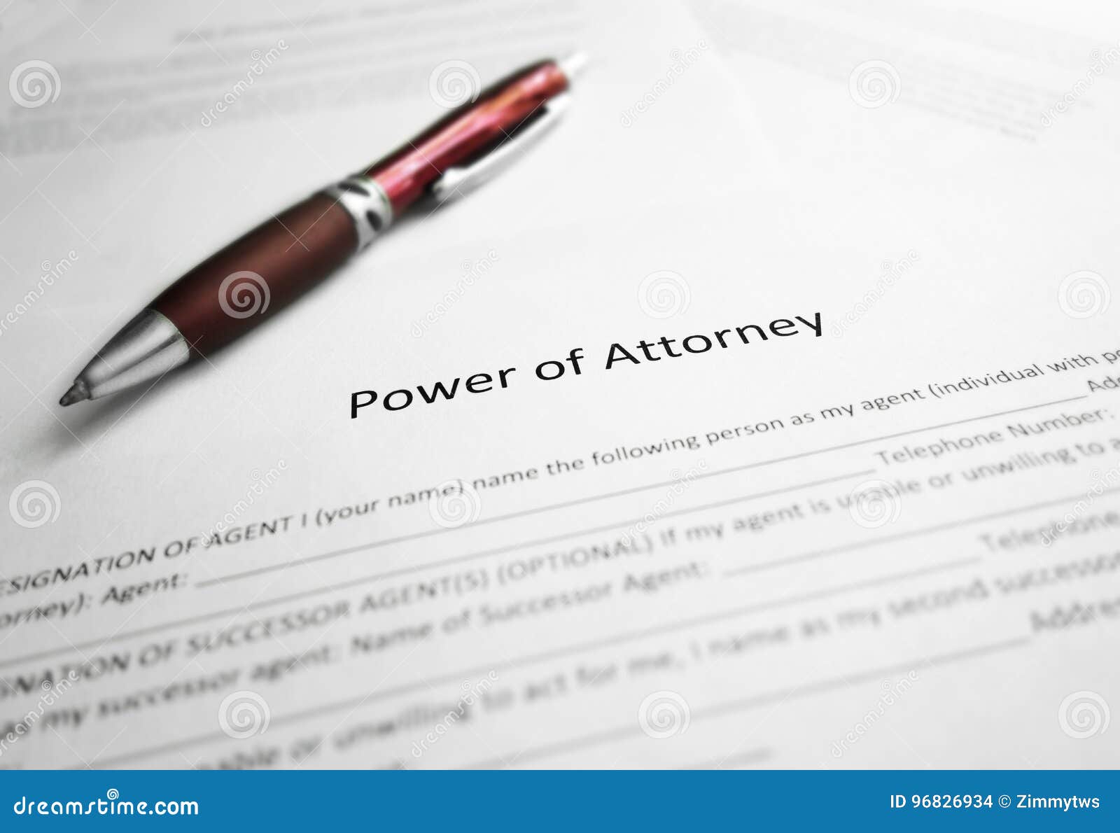 power of attorney paper