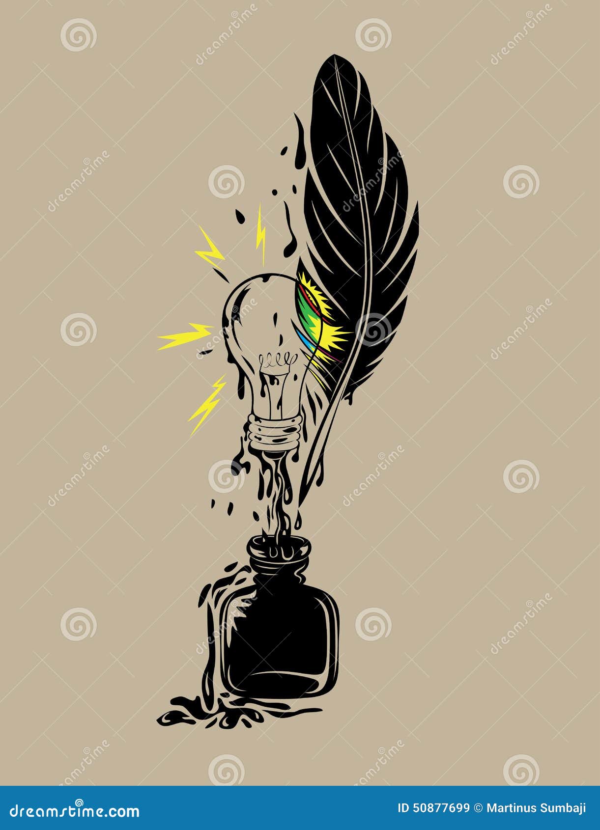 ink pen sketch bottle Black of Image white, stock lightbulb of vector. power The
