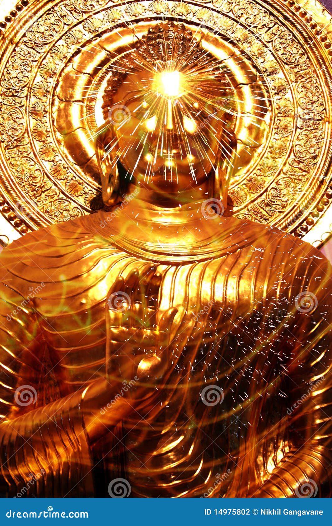The Power of Buddha stock photo. Image of waves, healing 14975802
