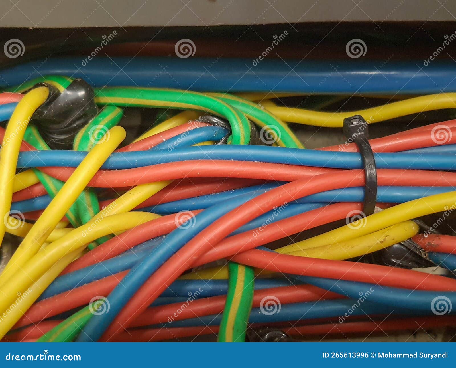 Power Cable in Various Colour Stock Photo Image of cable, colour 265613996