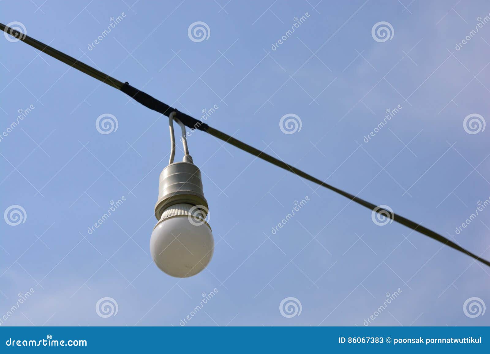Power cord with lamp stock image. Image of cord, electricity 86067383