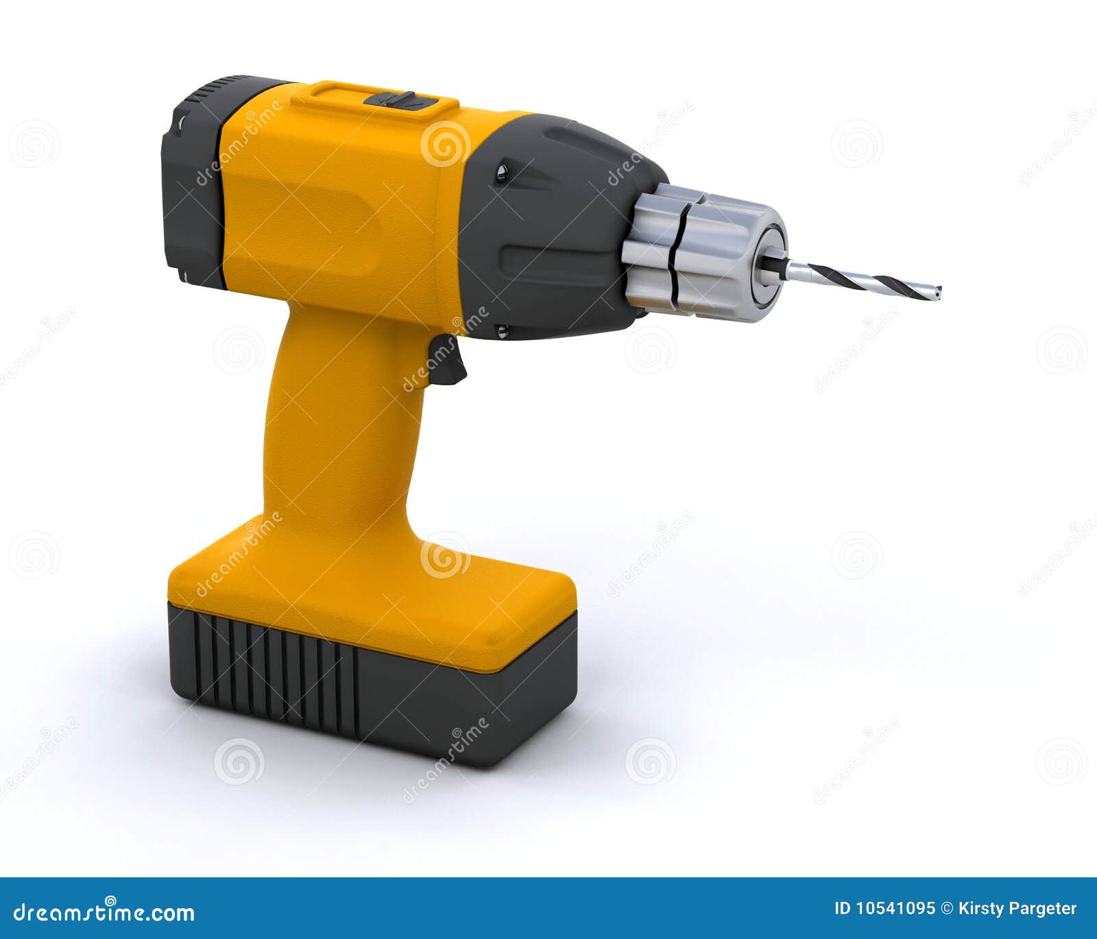 Power drill stock illustration. Illustration of equipment 10541095