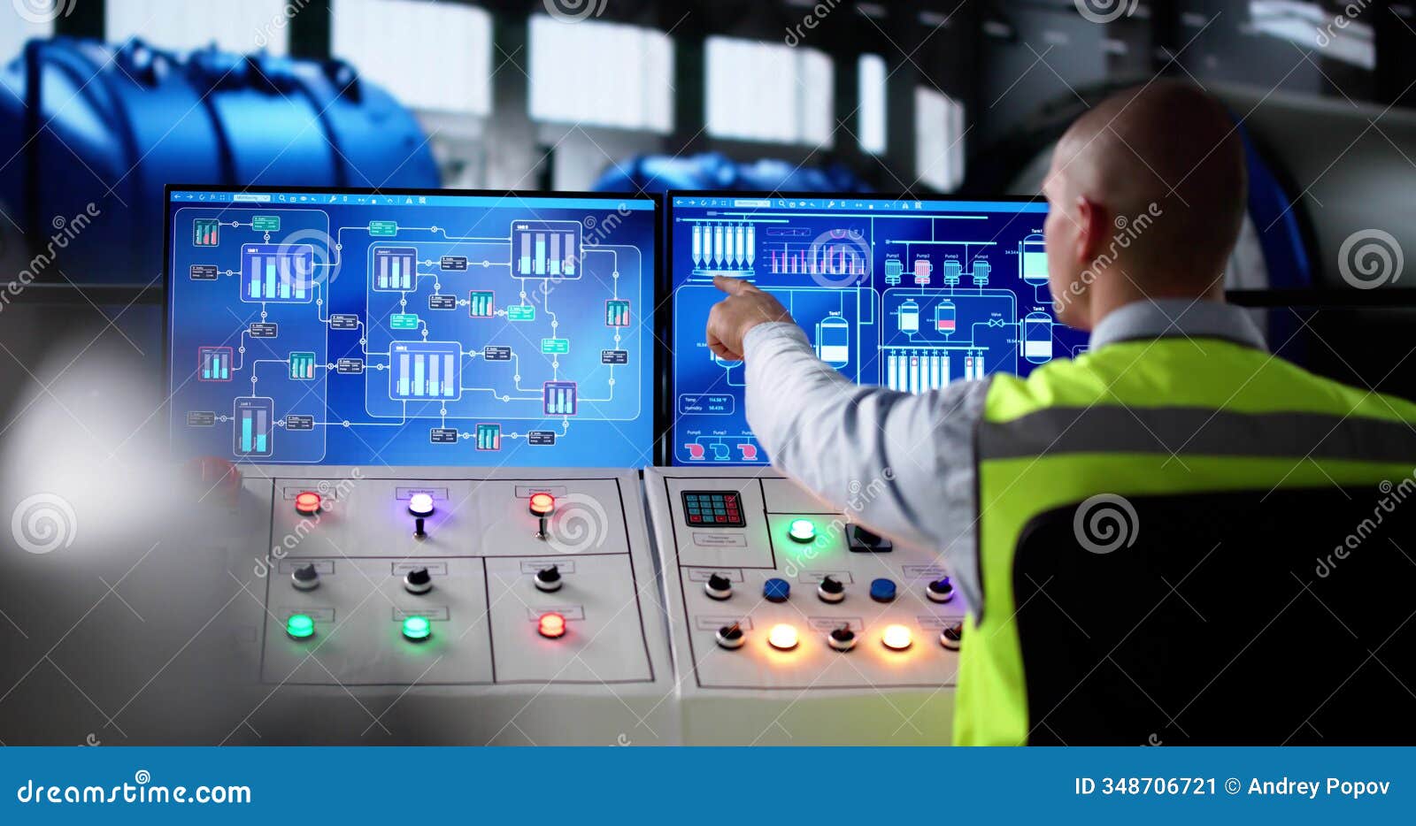 power and gas plant using ai scada system