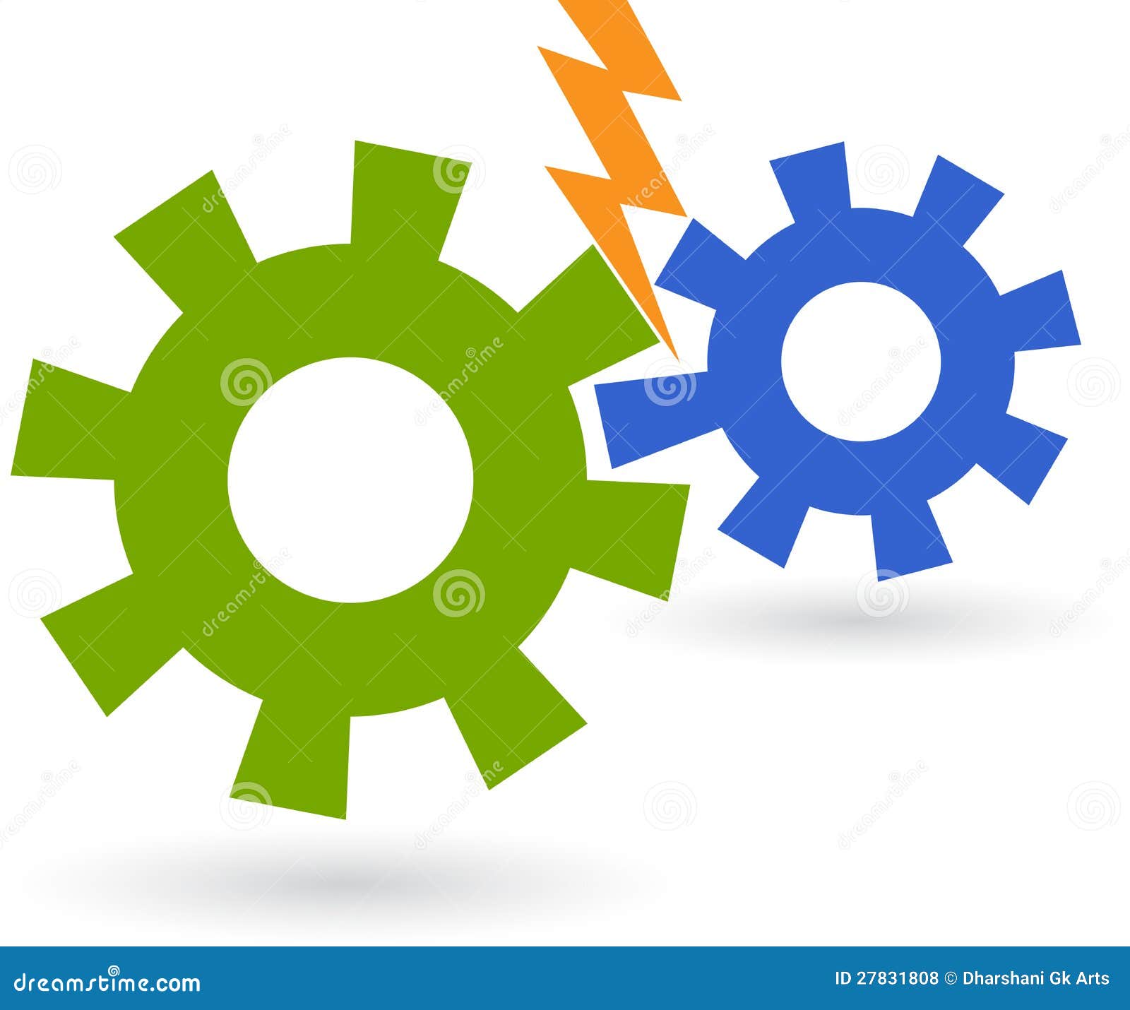 Power gear logo stock vector. Illustration of graphic 27831808