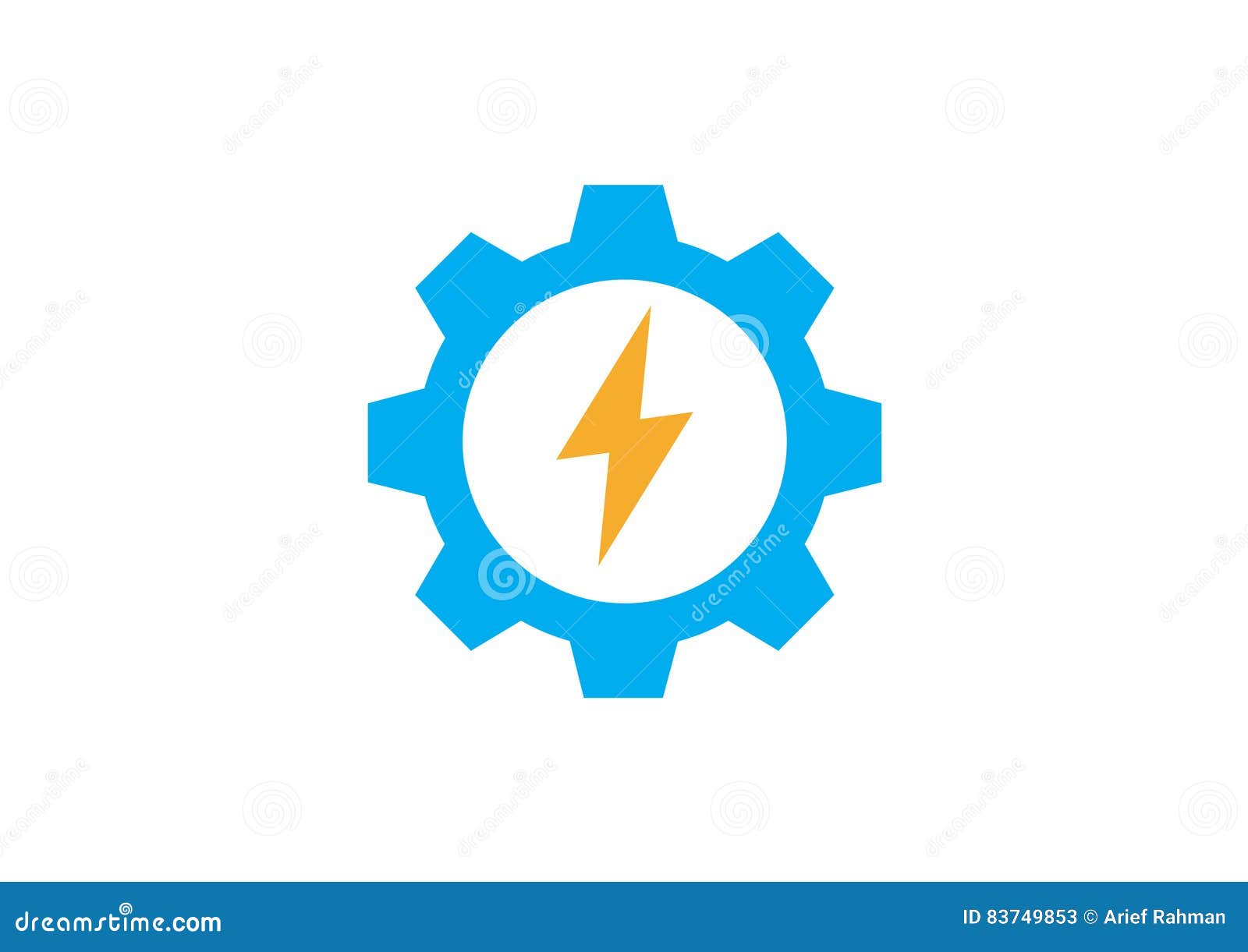Power gear logo icon stock vector. Illustration of round 83749853