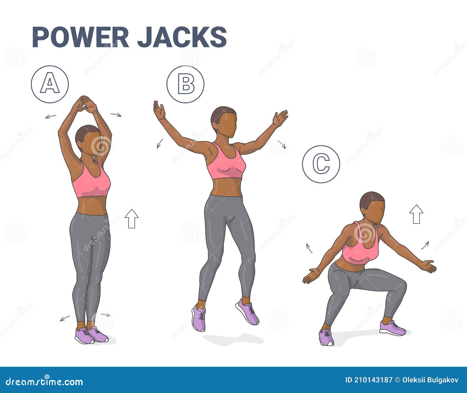 Jumping Jacks  Illustrated Exercise Guide