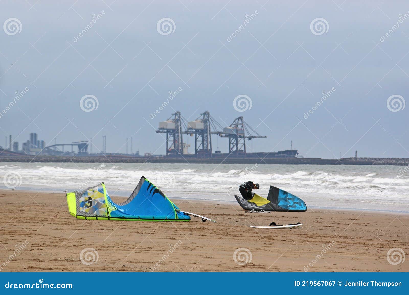 Kites Are Prepared To Lift-off Into The Sky Above Negombo Beach In Sri ...