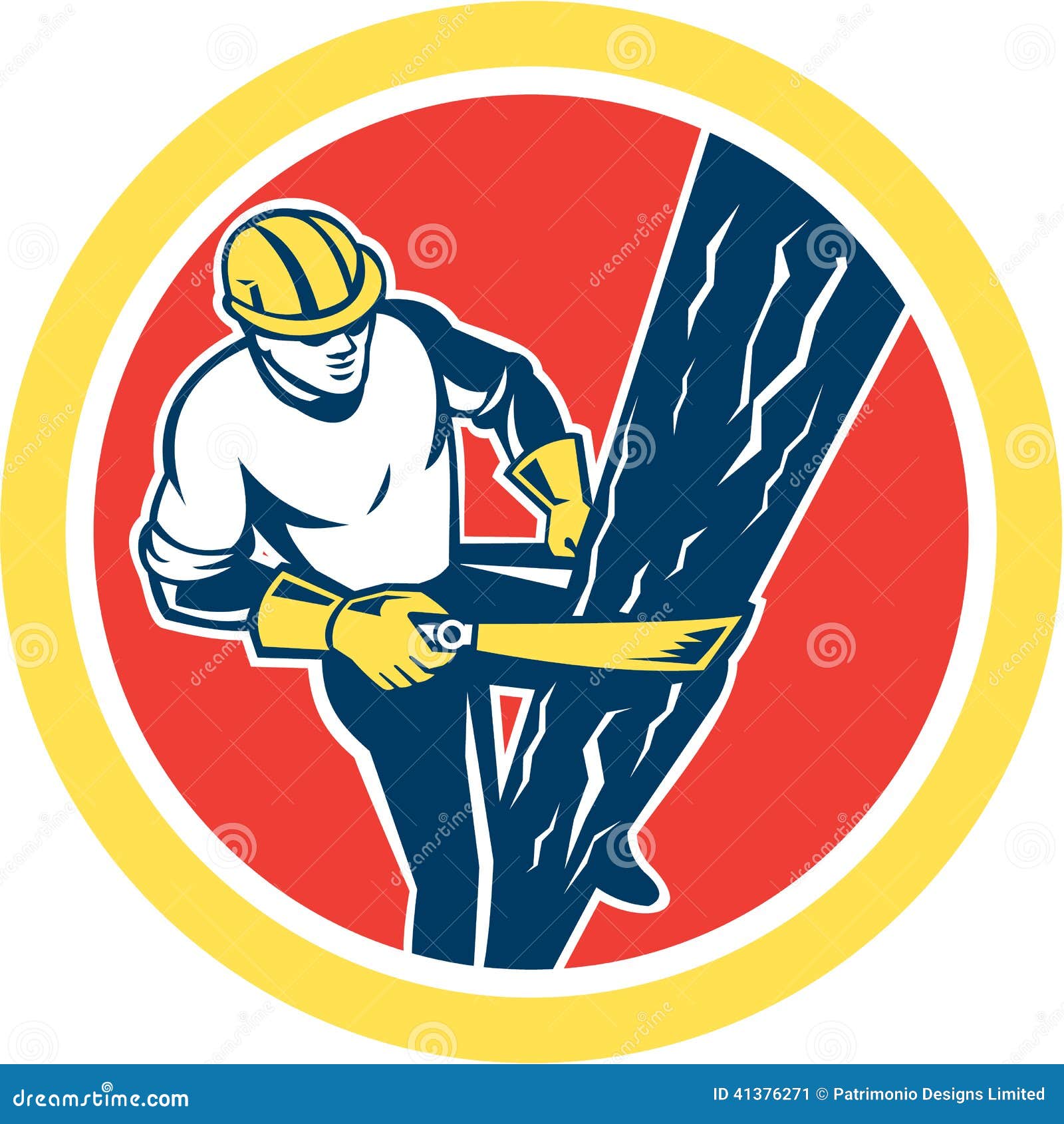 power-lineman-repairman-harness-climbing-circle-stock-vector-illustration-of-pole-lineman