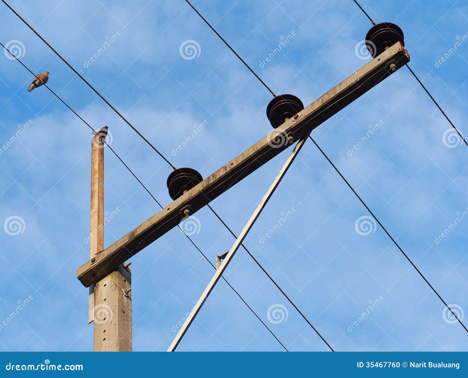 Power lines stock photo. Image of outside, rest, overhead 35467760