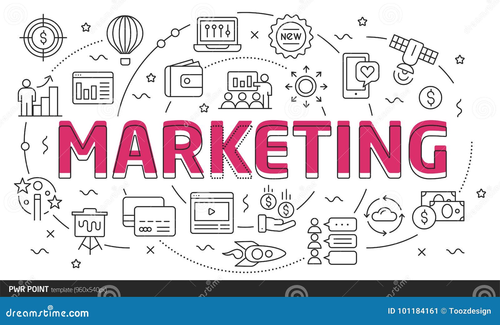 power lines slides  point template marketing