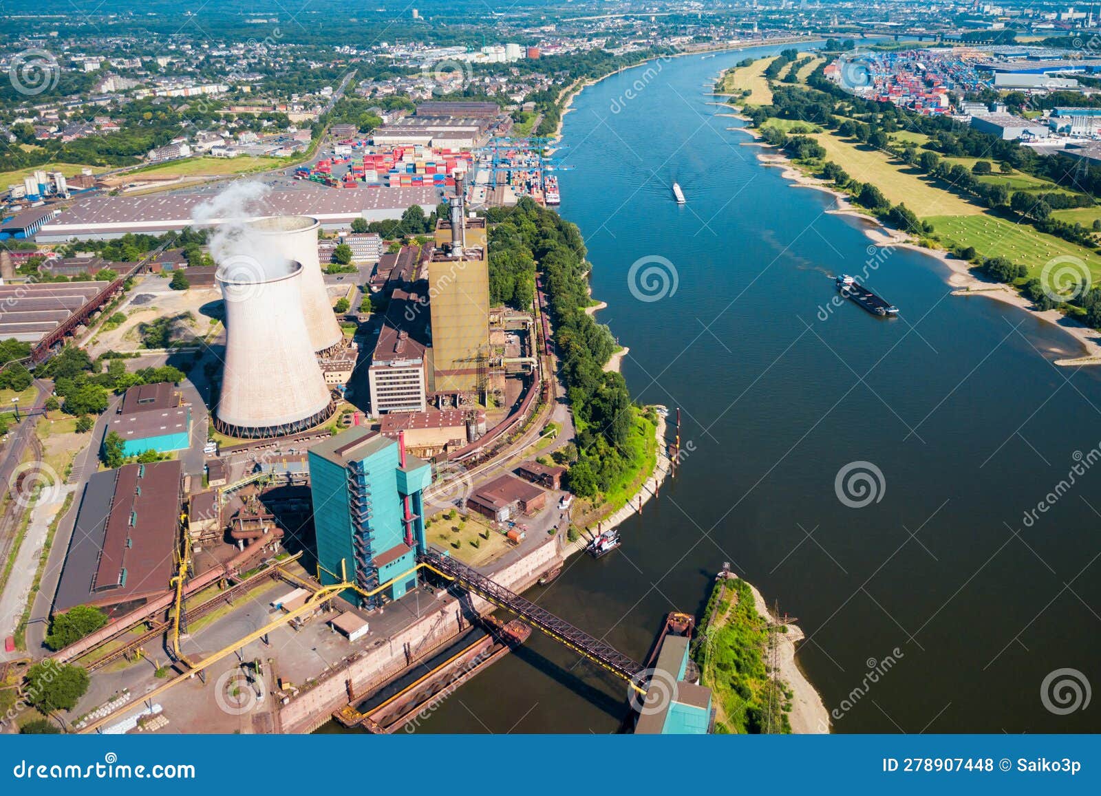 Power Plant in Duisburg, Germany Stock Photo Image of powerhouse