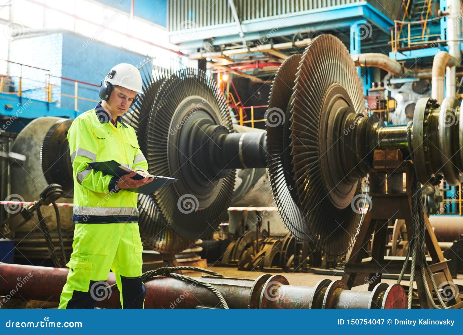 Power Plant Maintenance. Worker Stock Image - of power: 150754047