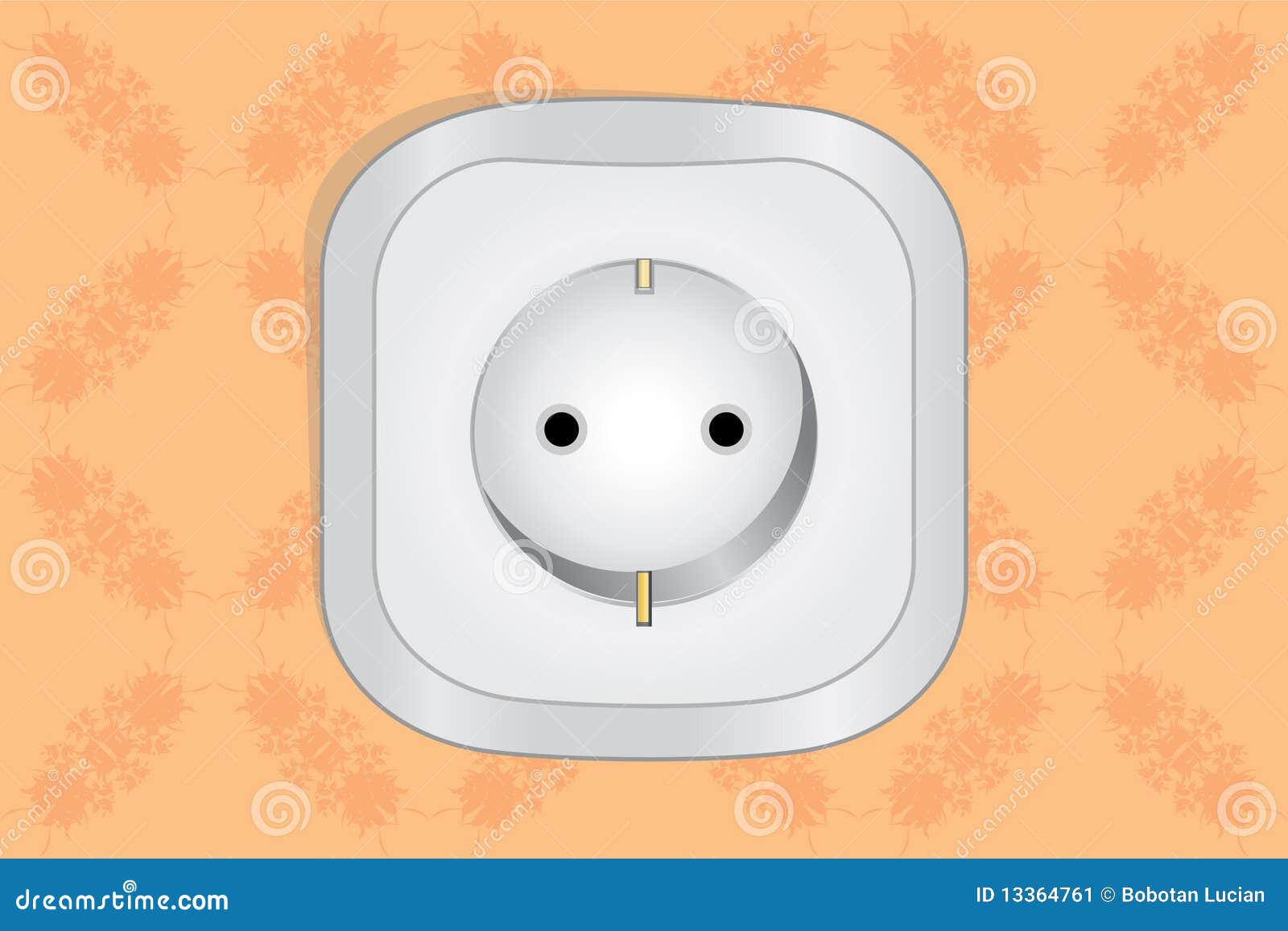 Power plug stock vector. Illustration of appliance, electronics 13364761