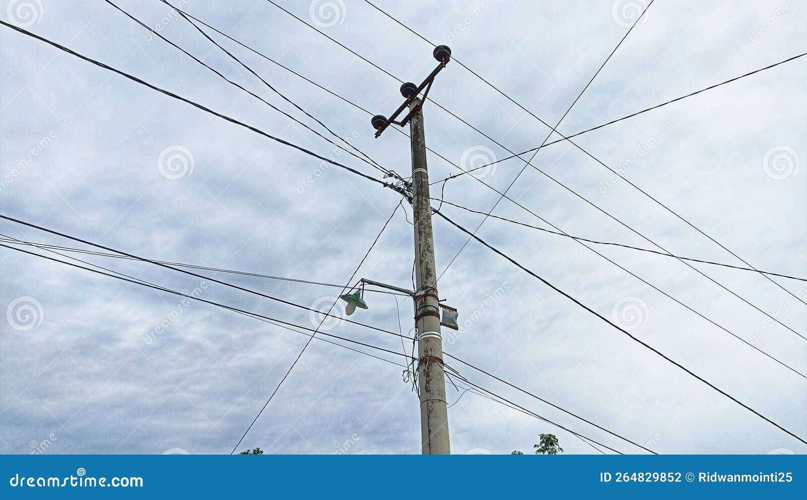 Power pole stock photo. Image of windmill, kabel, listrik - 264829852