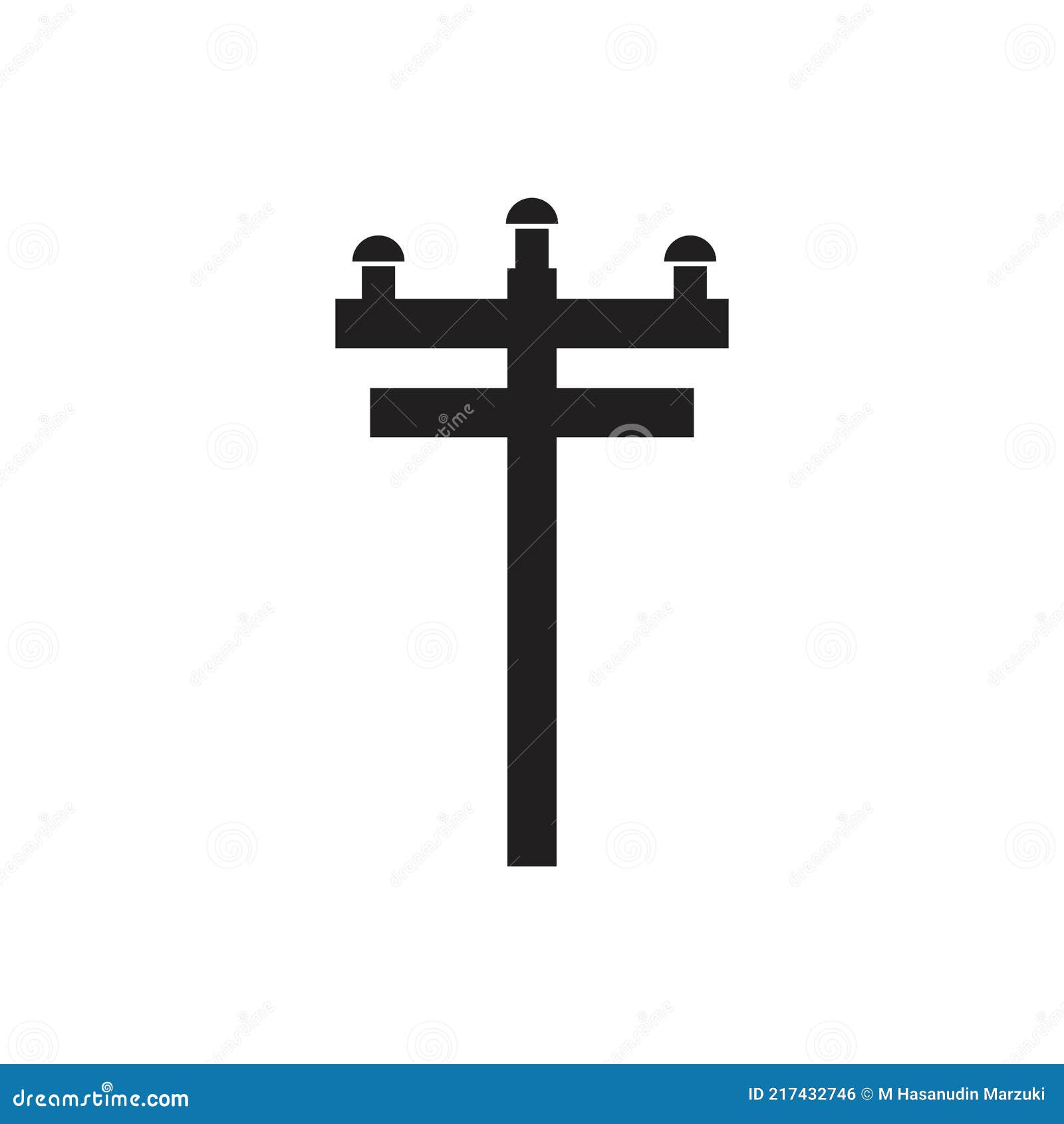 Power pole logo stock vector. Illustration of power 217432746