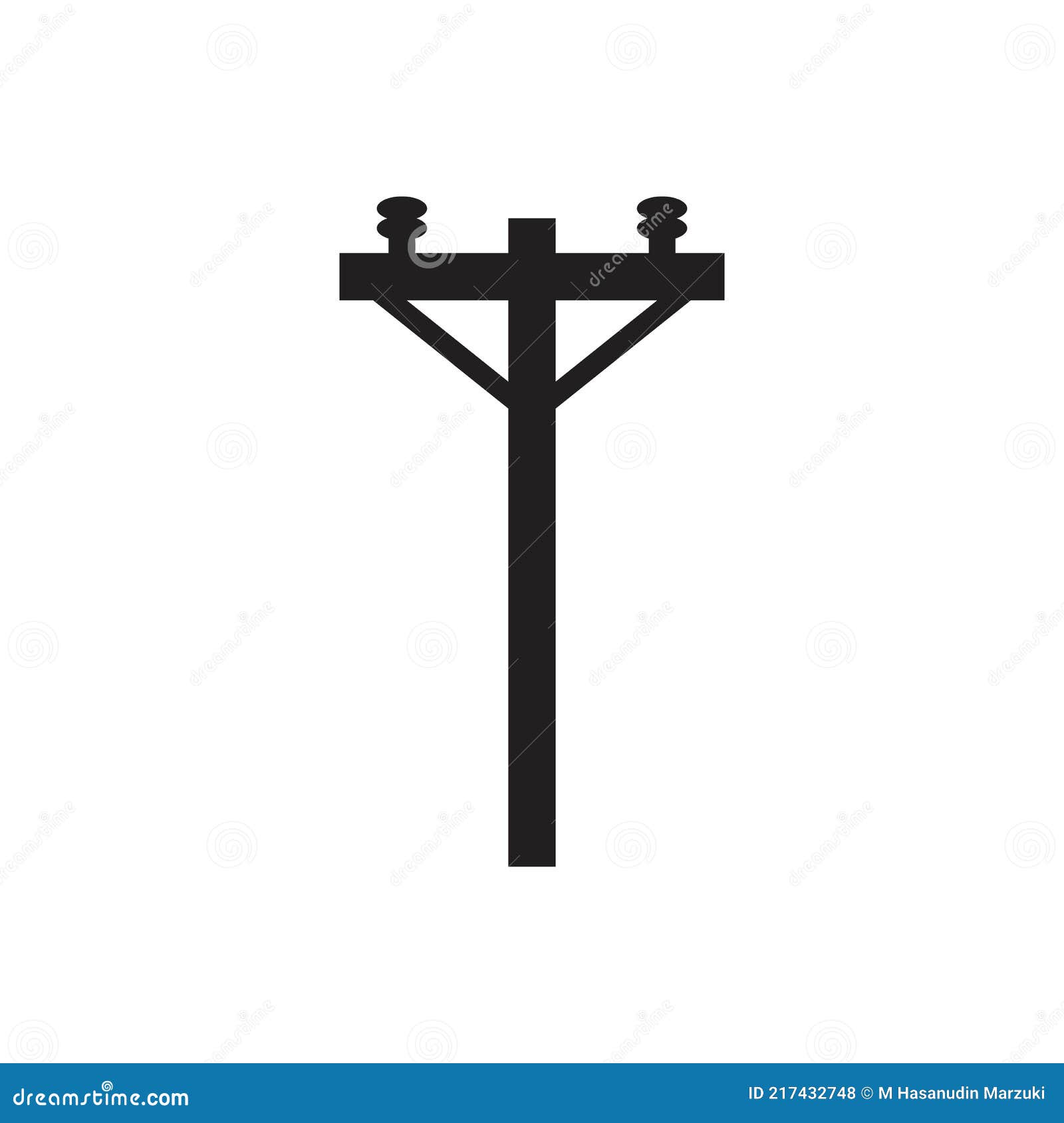 Power pole logo stock vector. Illustration of power 217432748