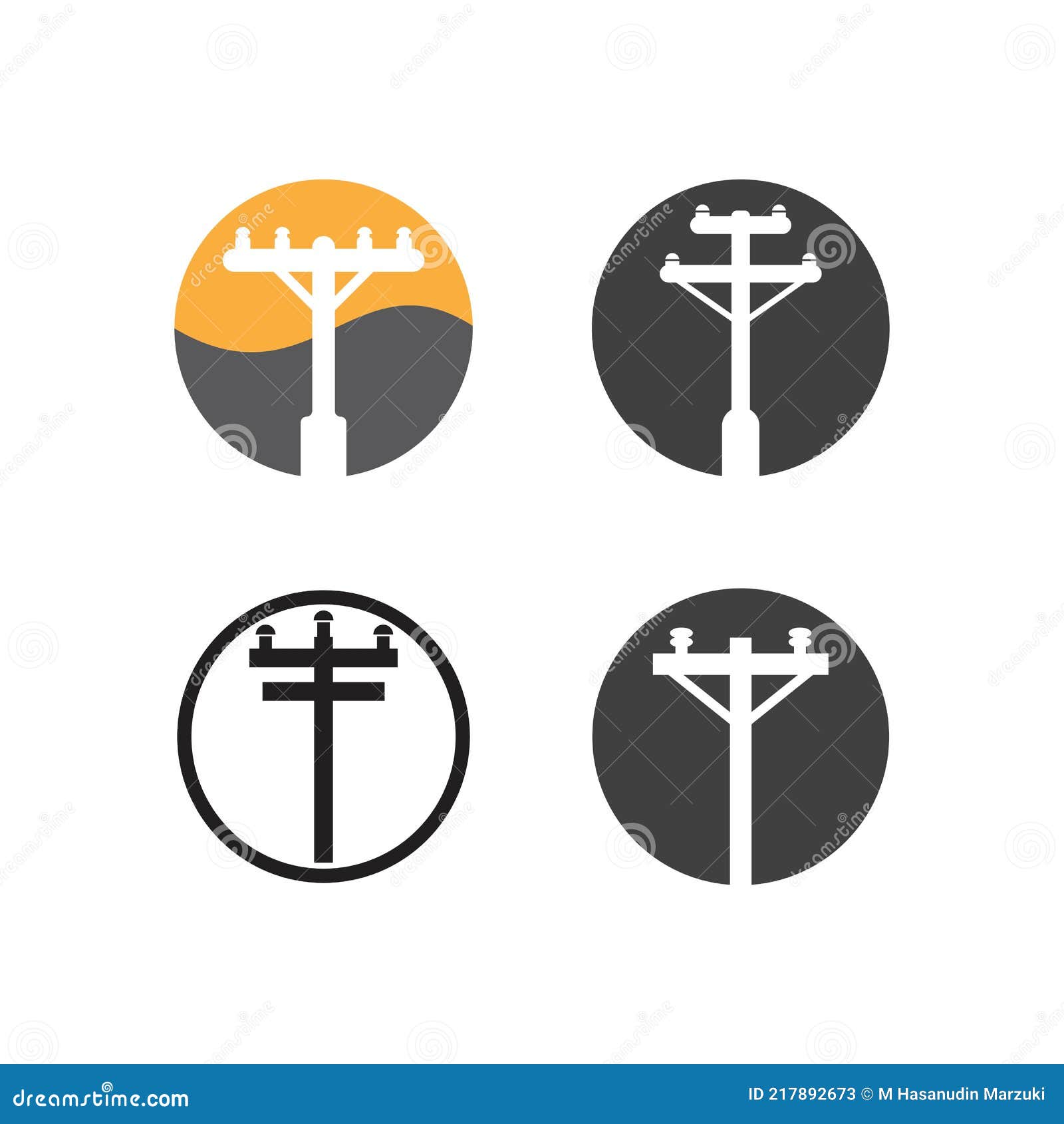 Power pole logo stock vector. Illustration of pylon 217892673