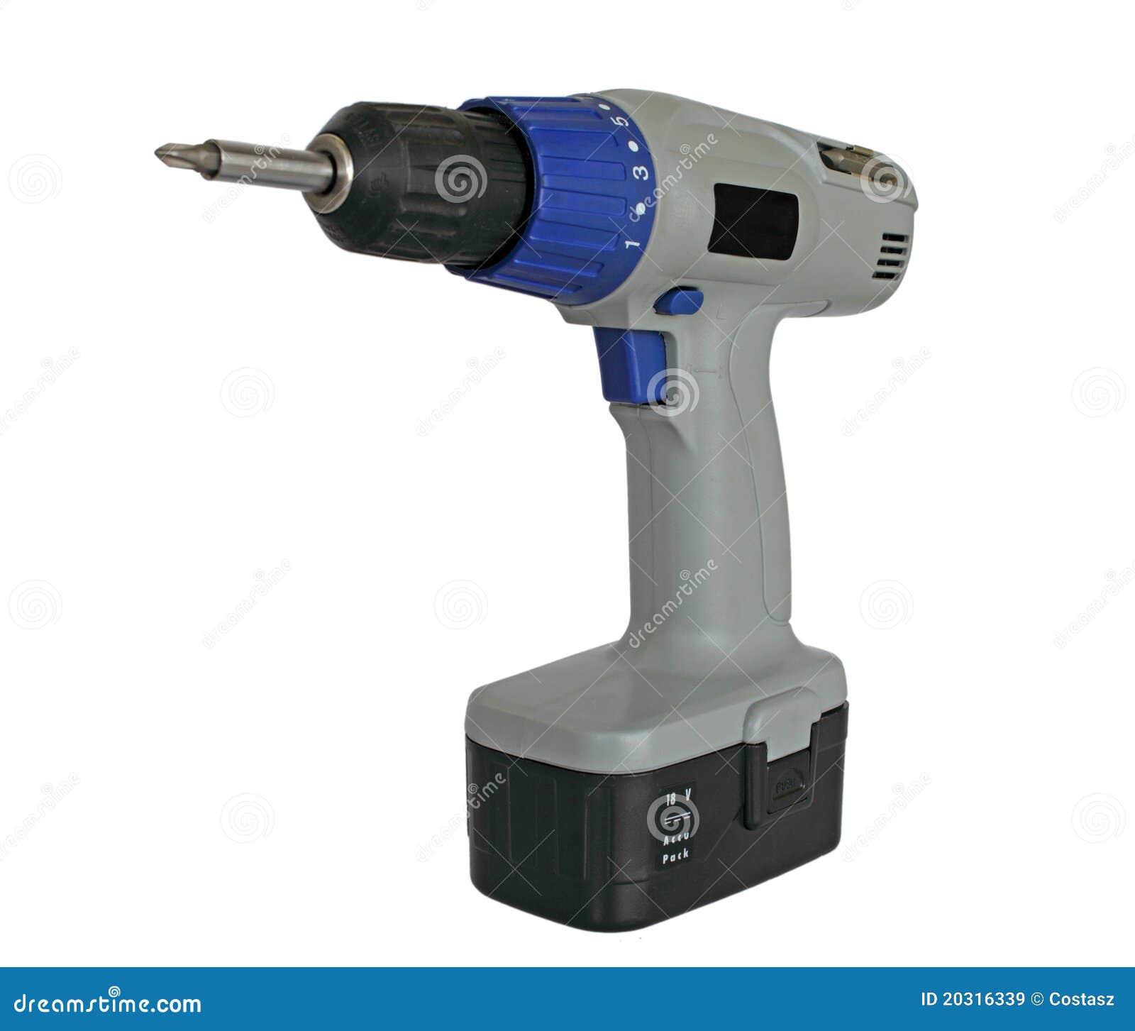 Power screwdriver stock image. Image of screwdriver, power - 20316339