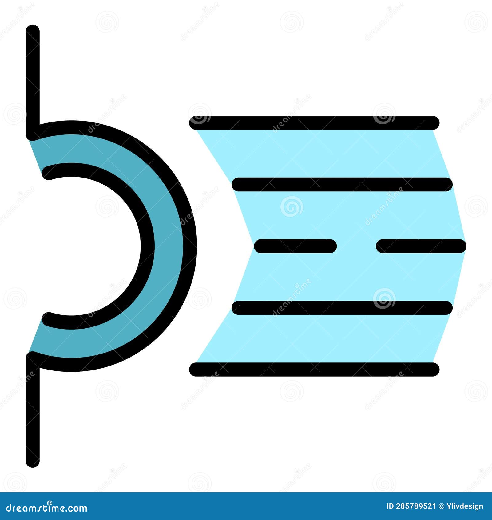 Power Shower Icon Vector Flat Stock Illustration Illustration of