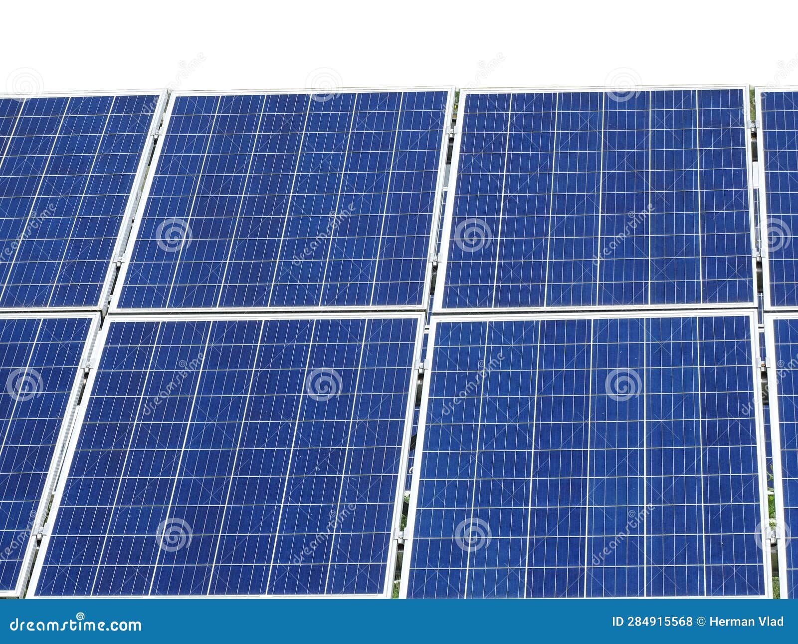 Power Solar Panels. Alternative Clean Green Energy Concept Stock Photo