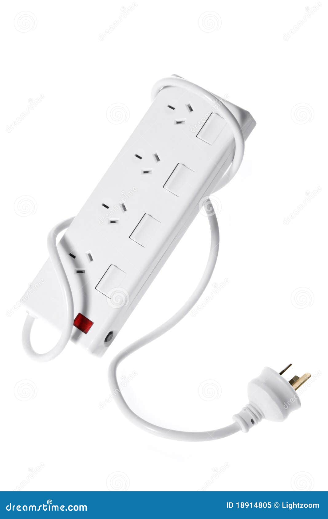 Power Strip stock image. Image of isolated, supply, wire 18914805
