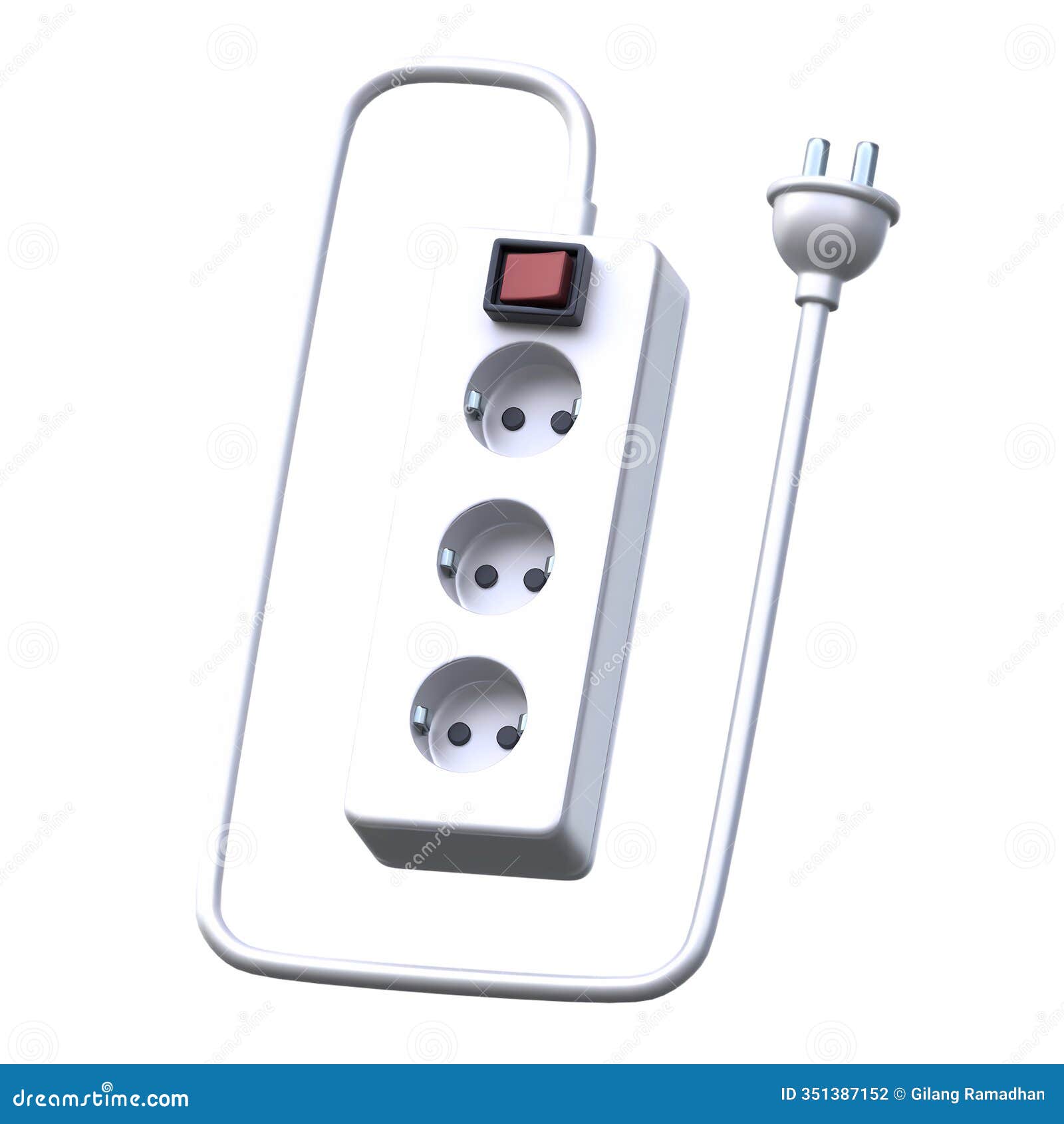 power strip 3d icon