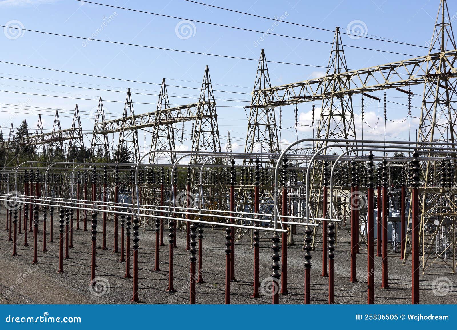Power sub station stock image. Image of insulator, energy 25806505