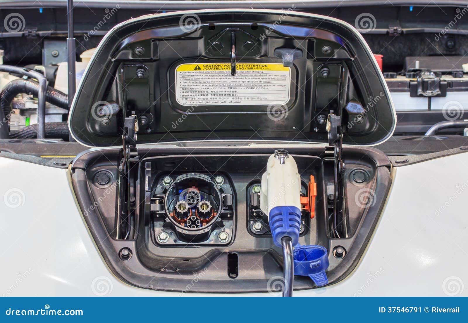Power Supply for Charging an Electric Car Stock Image Image of plug