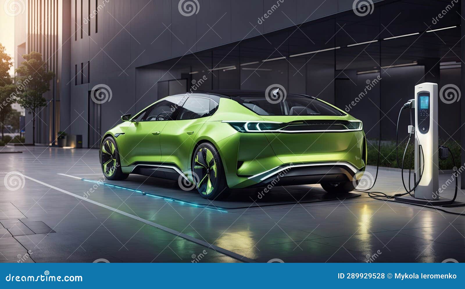 Power Supply for Electric Car Charging. Electric Car Charging Station