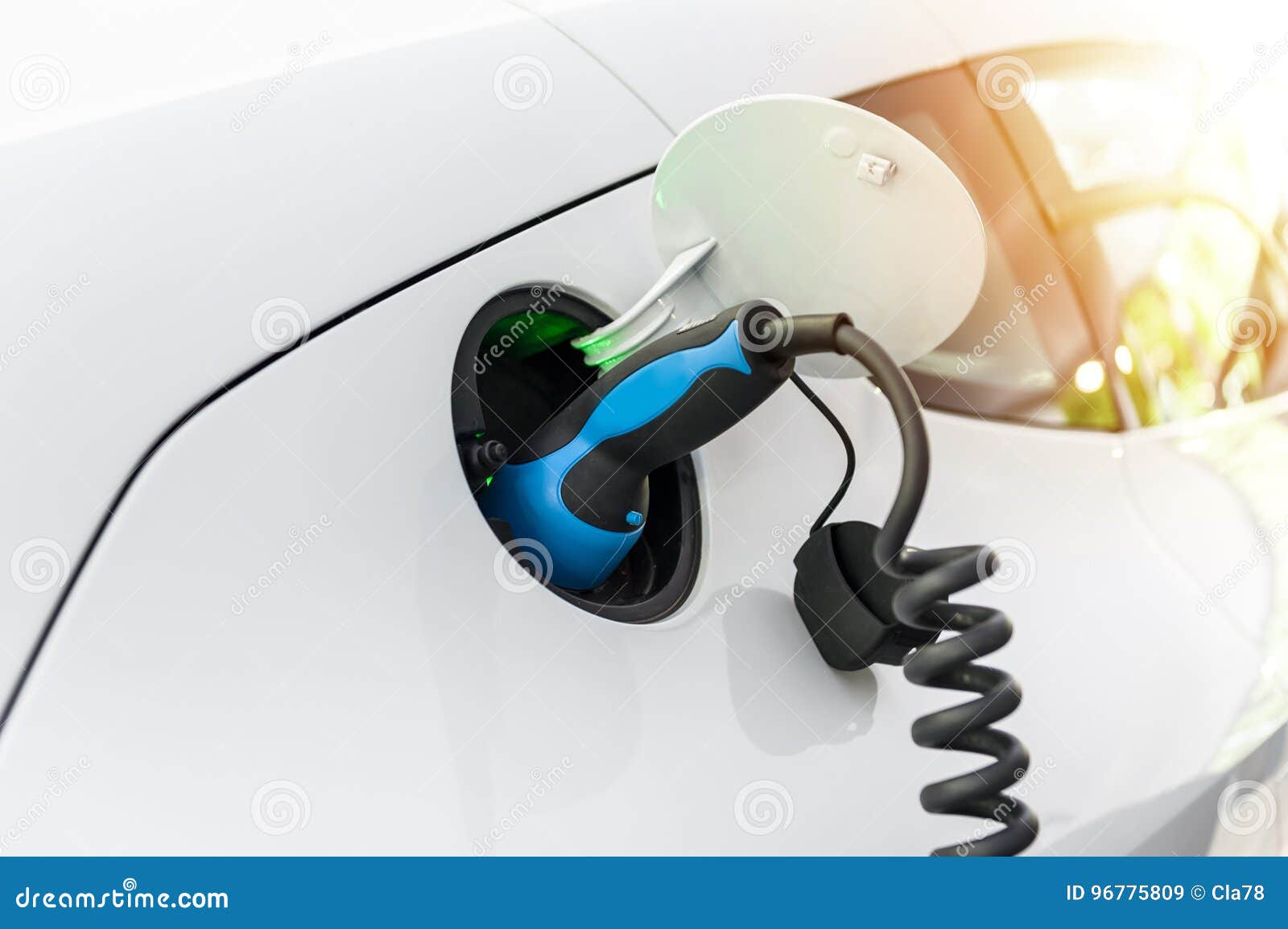 Power Supply for Electric Car Charging Stock Image Image of