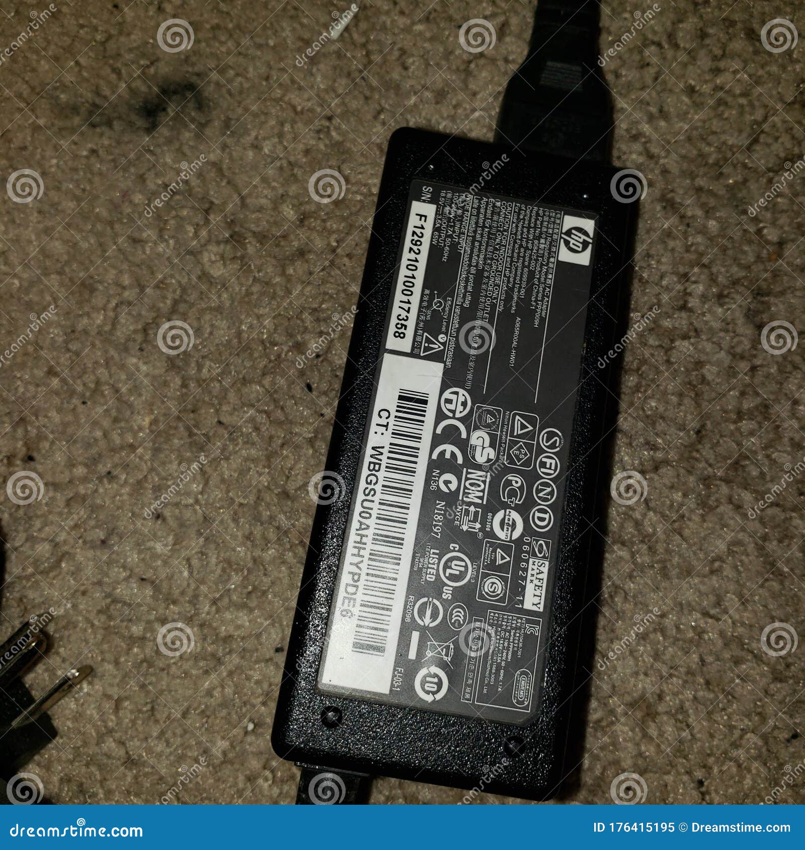 Power Supply for Hewlett Packard Laptop Editorial Image Image of