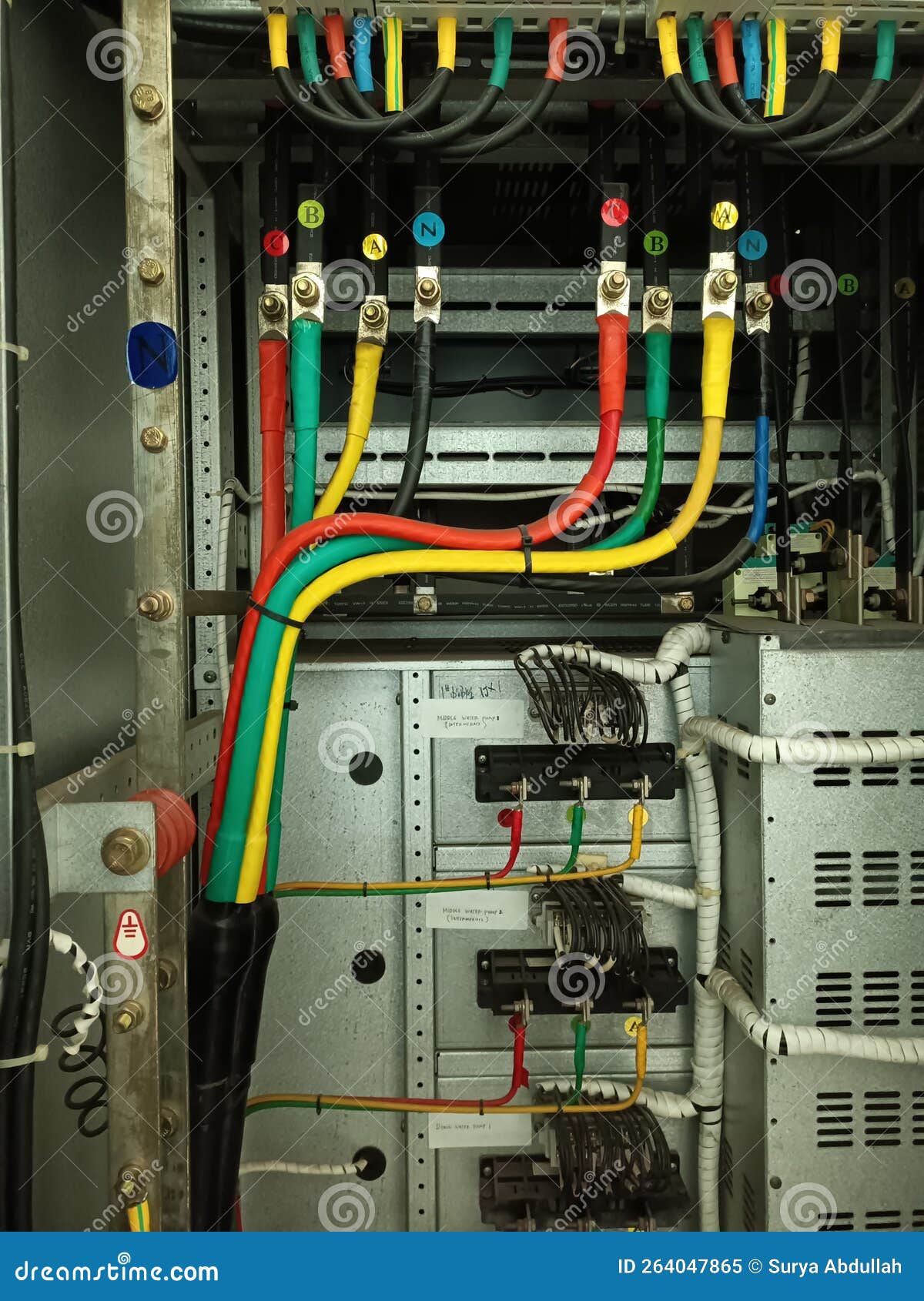 Power supply line stock image. Image of line, electricity 264047865