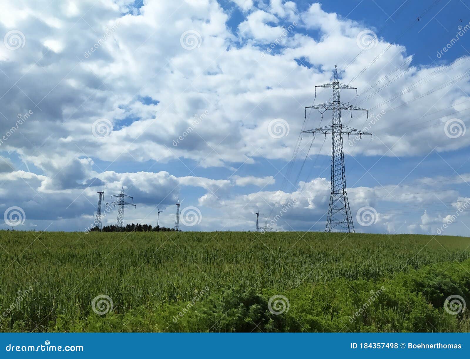 Power supply line stock photo. Image of cable, power 184357498